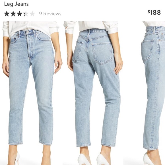 agolde straight leg jeans